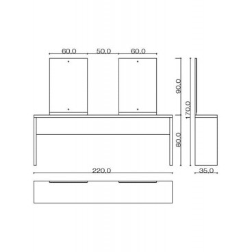 Зеркало Flat Double
