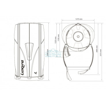 Солярий вертикальный "Luxura V7 48 XL Ultra Intensive"