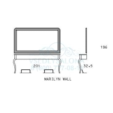 Двойное рабочее место мастера MARILYN WALL