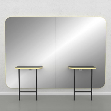 Зеркало парикмахерское "Madison Gold Infinite 2P"