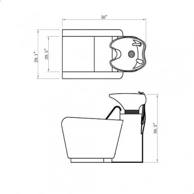 Мужская мойка барбер "Venti"