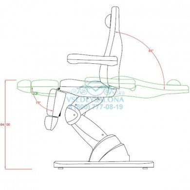 Кресло косметологическое МК45