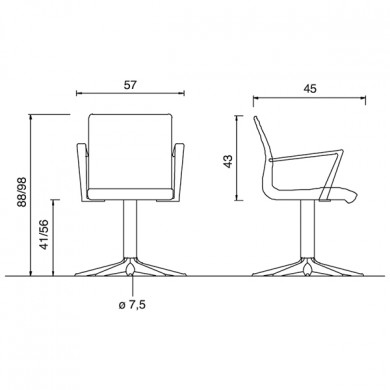 Кресло парикмахерское "Aluotis Parrot"